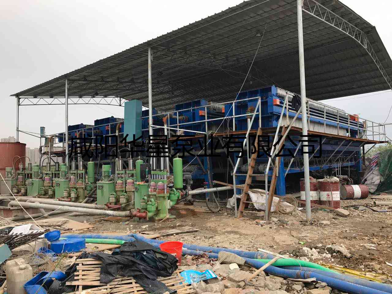 華星YBH300-40節能陶瓷柱塞泵打樁污泥使用現場-第二個現場-02 華星YBH300-40節能陶瓷柱塞泵打樁污泥使用現場-第二個現場-02